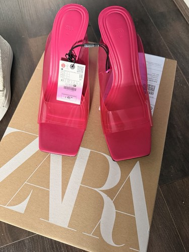 Zara pink square toe - zara,