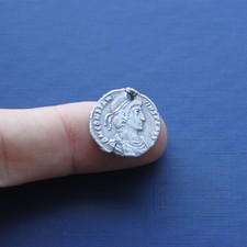 Late Imperial Roman Silver Coin Unresearched 