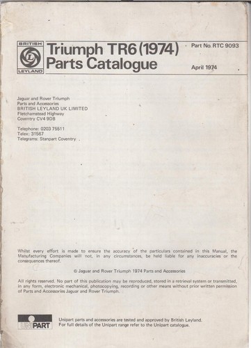 Triumph tr6 1974 - tr6, (125hp)