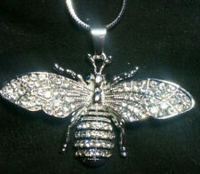 Diamante bee insect pendant