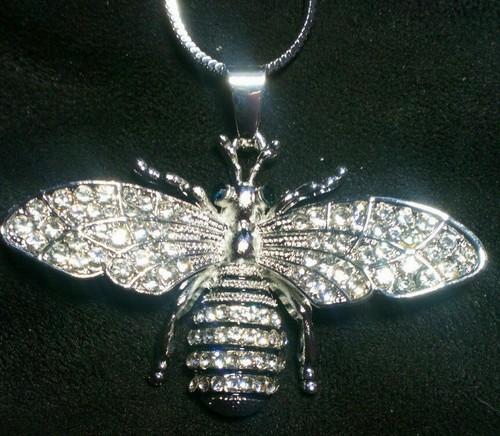 Diamante bee insect - , pendant