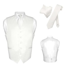 Men's Dress Vest NeckTie Hanky