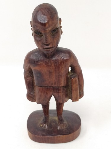 African wooden figurine - african,