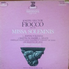 Joseph Fiocco - Missa Solemnis, 2xLP, (Vinyl)