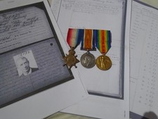 WW1 1914/15 Star, BWM, Victory medal trio to Royal Naval Reserve (RNR) Officer.