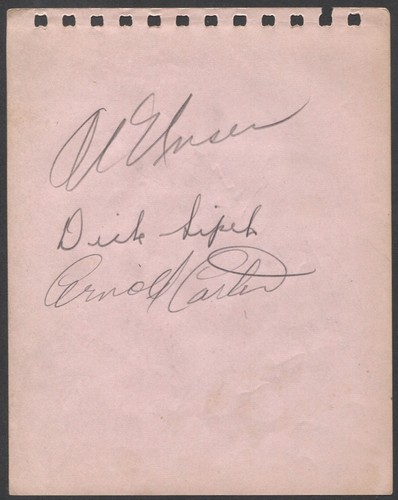 1940 signed album page x4 - album,