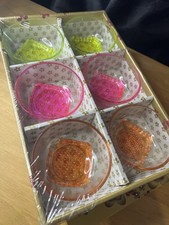 Crystal Smart 6 Pcs Bowl Set Colour Crystal Glass Fruit Bowls