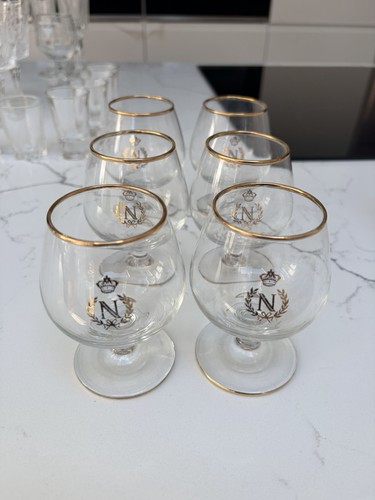 Digestive glasses with gold - glasses,