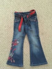 rocha john rocha flared appliqué floral jeans age 4 Immaculate