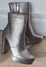 River Island platform boots ankle snakeskin Size 6 New 70s 1970s Disco 