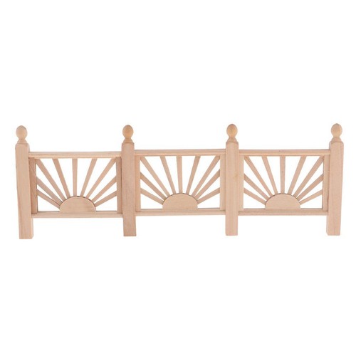 Unpainted wooden barrier - 1/12,