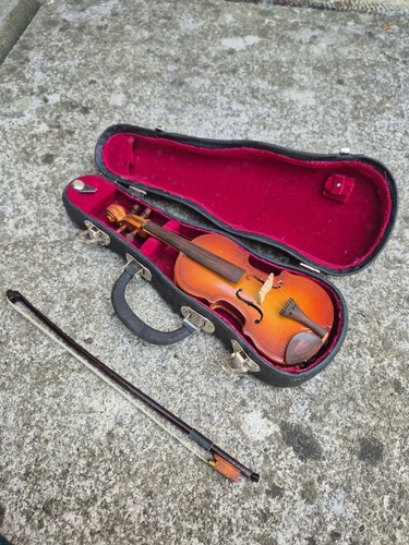 Small vintage wooden violin - vintage,