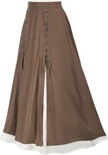Scarlet Darkness Victorian Renaissance Skirt Women's XL Brown