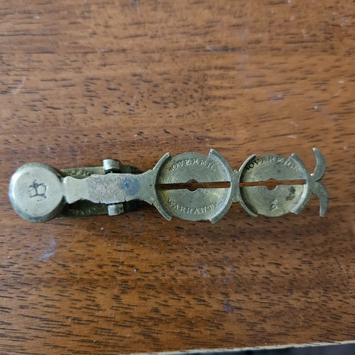 Antique brass sovereign - antique, scale