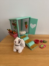 American Girl Bunny Carrot And Hutch With Accessories