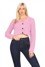 New Womens Long Sleeve Cable