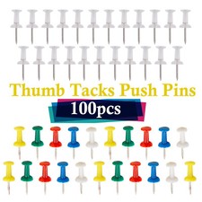 100pcs Clear Push Pins for