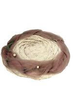 Womens Cream Woven and Net 1940s Vintage Hat