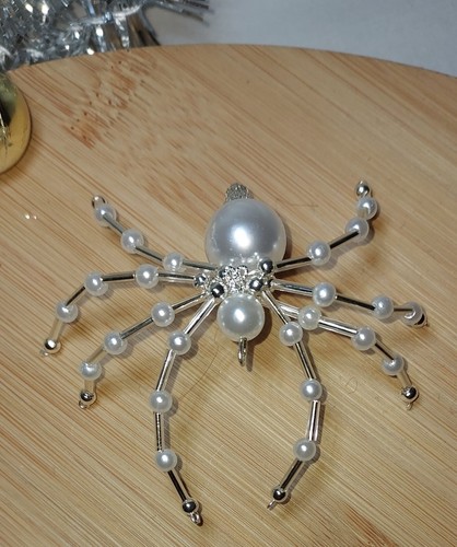 Beaded christmas spider - beaded,