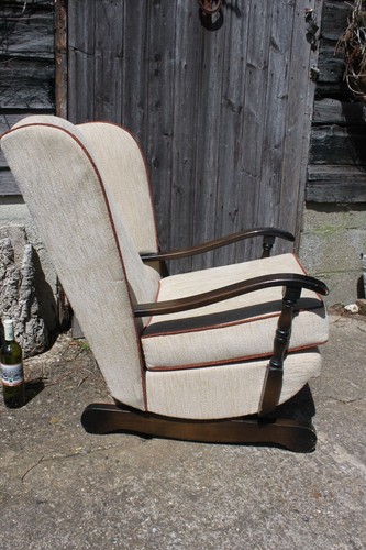 Reupholstered mid century