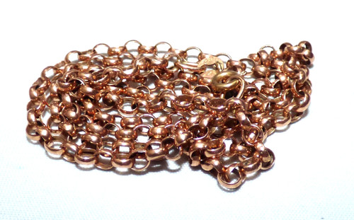 Vintage 9ct rose gold belcher - rose,
