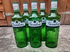 Gordons Gin Empty Spirit Bottles Green / Crafting/ Upcycling X 6