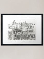 The grapes pub illustration