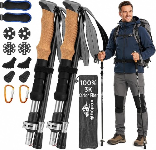 Bgfox carbon fiber trekking - carbon,