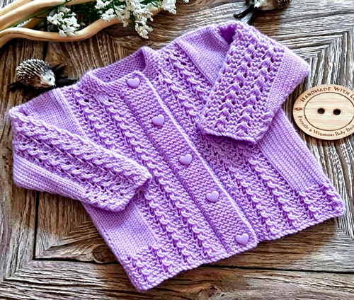 Queenie baby girl cardigan - queenie:,
