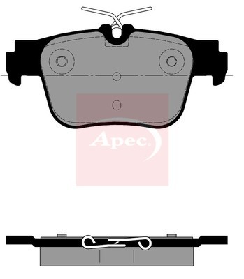Apec pad2391 rear brake - apec, pad