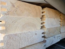 Quality Redwood Double T&G Tongue and Groove Timber Cladding 44x144mm Log Cabin