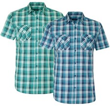 Mens Short Sleeve Check Shirt