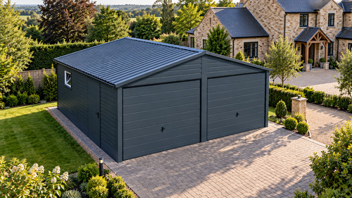 Metal garage 19ft - garage, 8in