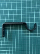 28mm Adjustable Metal Curtain Pole Brackets Window Rod Supports Black