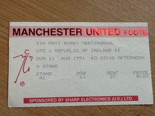 TICKET 1991/92 Manchester