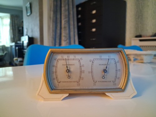 Cream bakelite weather station - cream,