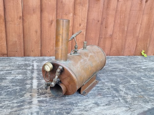 Live steam marine boiler
