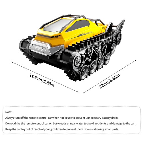 Tank amphibious 4wd tracked - rc,