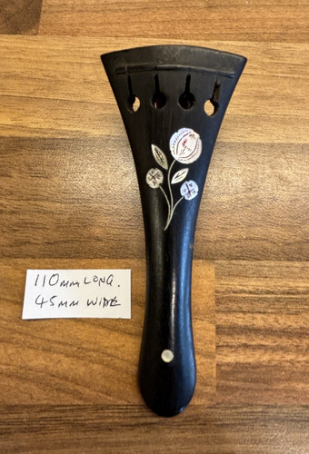 Antique violin tailpiece with - antique,