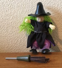 Le Toy Van Gwen the Witch Budkins Figure Very Rare HTF Doll Doll’s House
