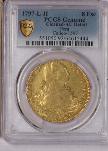 1797 peru gold - ji, escudos