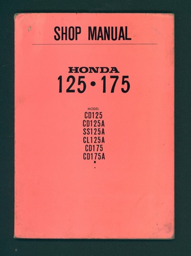 Honda cd175a ss125a - ss125a, (67-70)