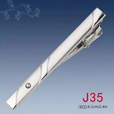 Tie clip Mens Silver