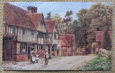 A.R Quinton Chiddingstone Village, Kent, Illustrated J. Salmon Postcard 