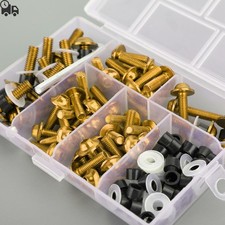 158pcs Motorbike Gold Fastener Clip Screw Kit Windscreen Fairing Bolt B2