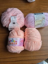 Lot Of 4 50g Balls Baby Yarn