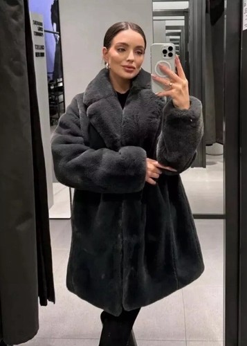 Zara faux fur coat - zara,
