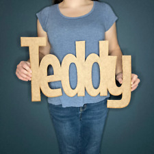 Personalised wooden name sign