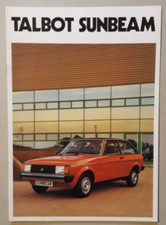 Talbot sunbeam range brochure - talbot,