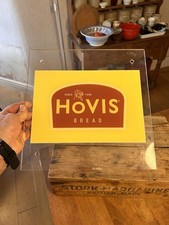 Vintage Advertising Hovis Bread Sign on Perspex / Plastic - Great!